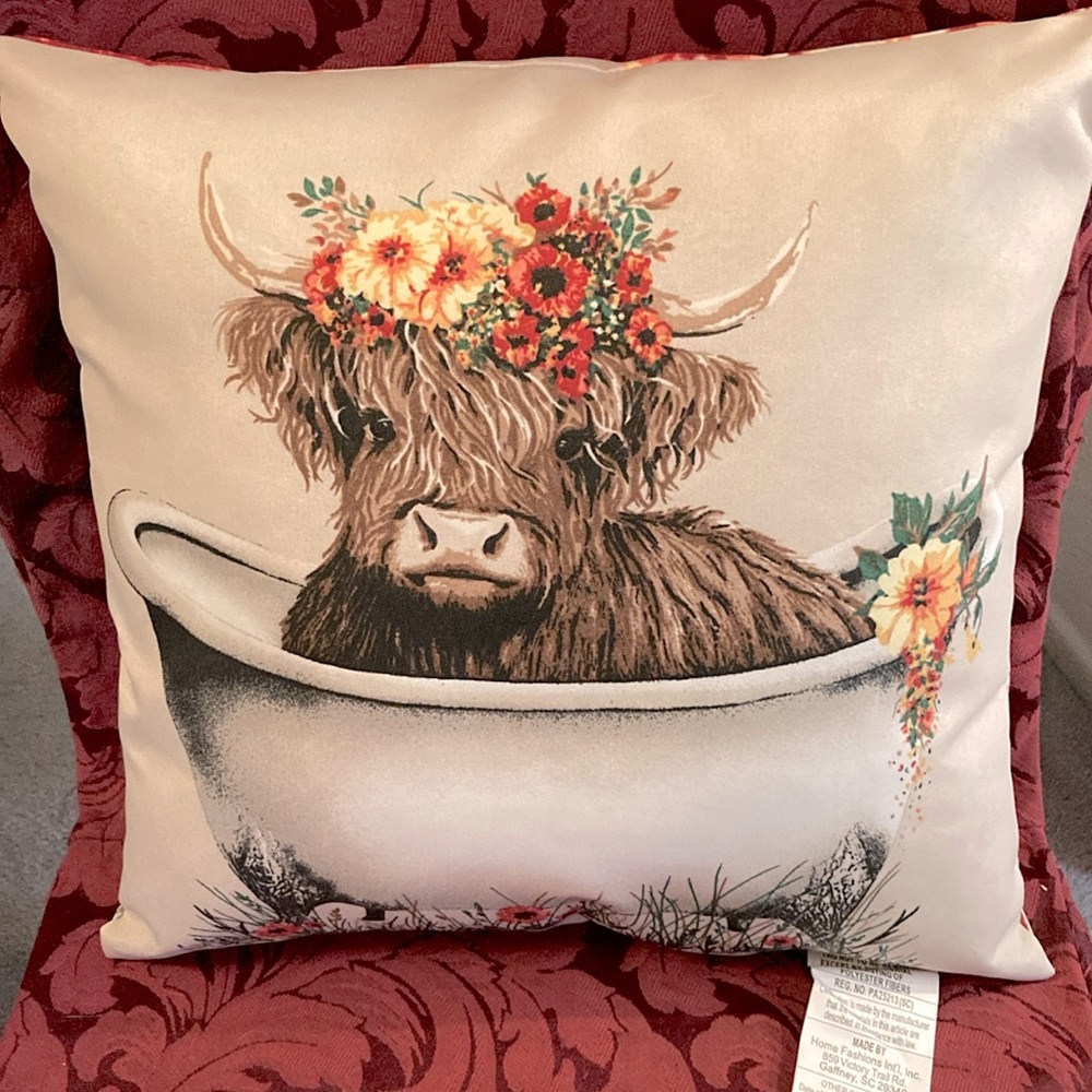 Bison 🦬 in a Bathtub Pillow